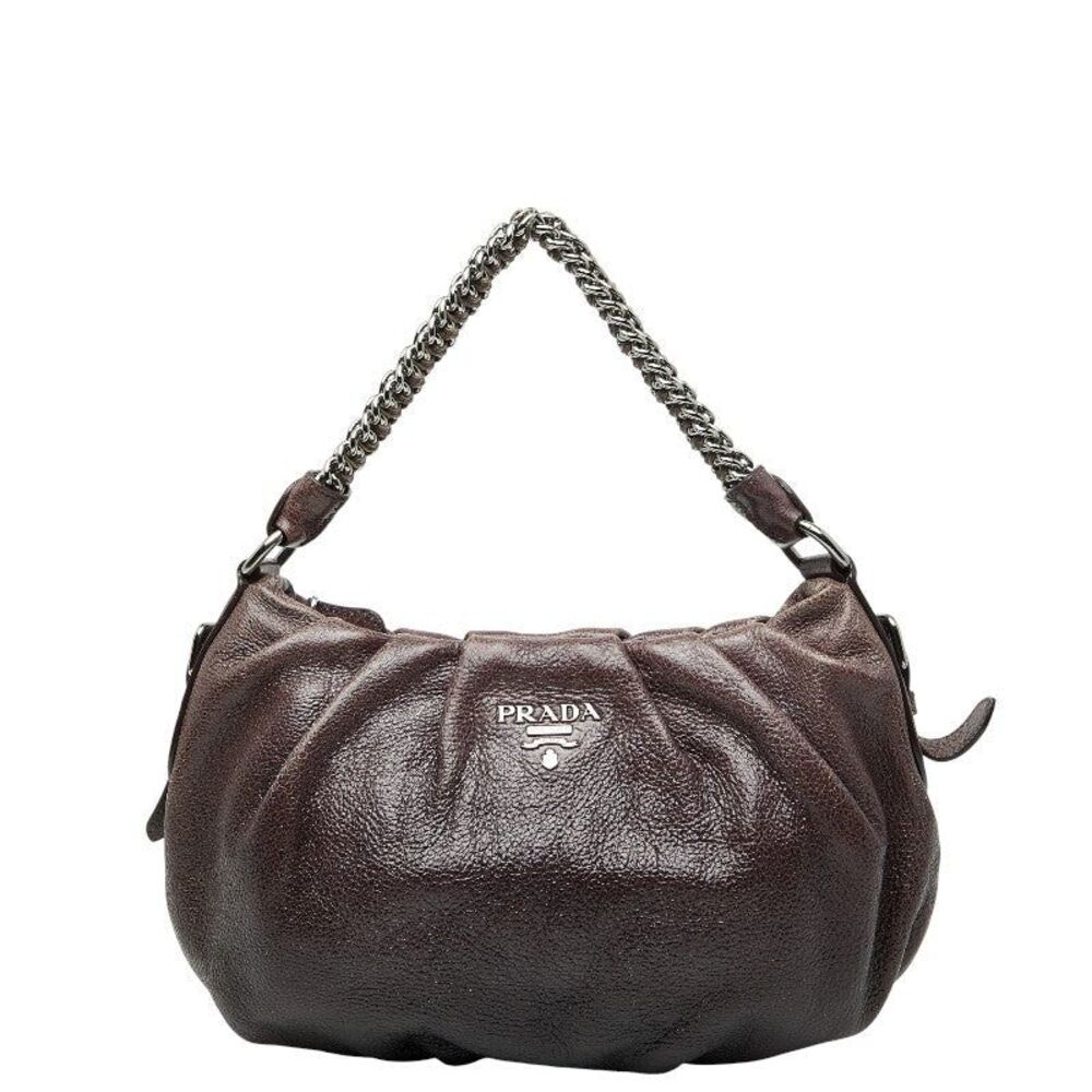 Prada Logo Chain One-Shoulder Bag